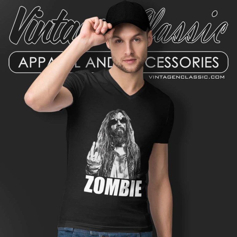Rob Zombie No Fcks Given V Neck TShirt Rob Zombie No Fcks Given V Neck TShirt