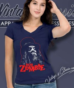 Rob Zombie Portrait V Neck TShirt