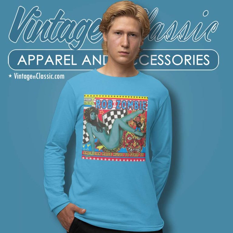 Rob Zombie Shirt American Made Music Long Sleeve Tee Rob Zombie Shirt American Made Music Long Sleeve Tee