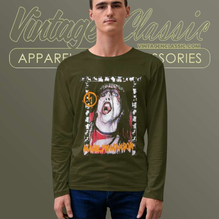 Rob Zombie Shirt Big Antichrist Superstar Long Sleeve Tee Rob Zombie Shirt Big Antichrist Superstar Long Sleeve Tee