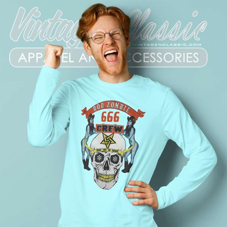 Rob Zombie Shirt Burn Like A Animal Long Sleeve Tee Rob Zombie Shirt Burn Like A Animal Long Sleeve Tee