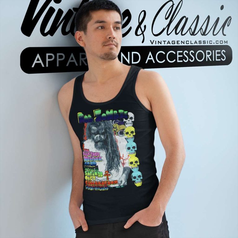 Rob Zombie Shirt Celebration Dispenser Tank Top Racerback Rob Zombie Shirt Celebration Dispenser Tank Top Racerback