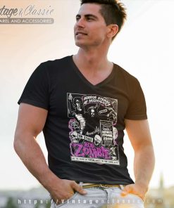 Rob Zombie Shirt Horror Strikes At Midnight V Neck TShirt