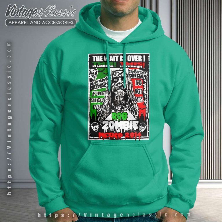 Rob Zombie Shirt Mexico 2014 Tour Hoodie Rob Zombie Shirt Mexico 2014 Tour Hoodie