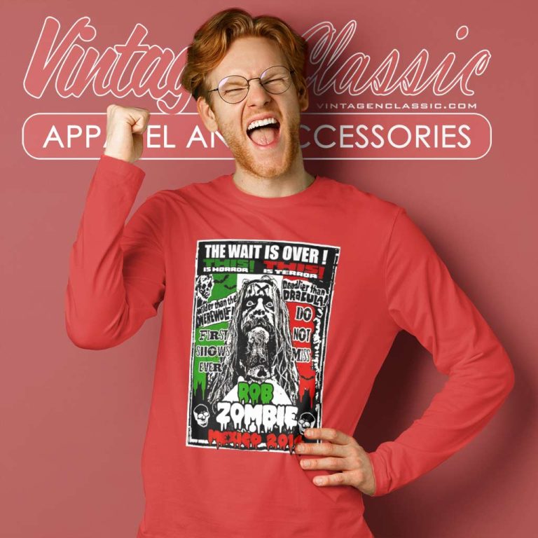 Rob Zombie Shirt Mexico 2014 Tour Long Sleeve Tee Rob Zombie Shirt Mexico 2014 Tour Long Sleeve Tee