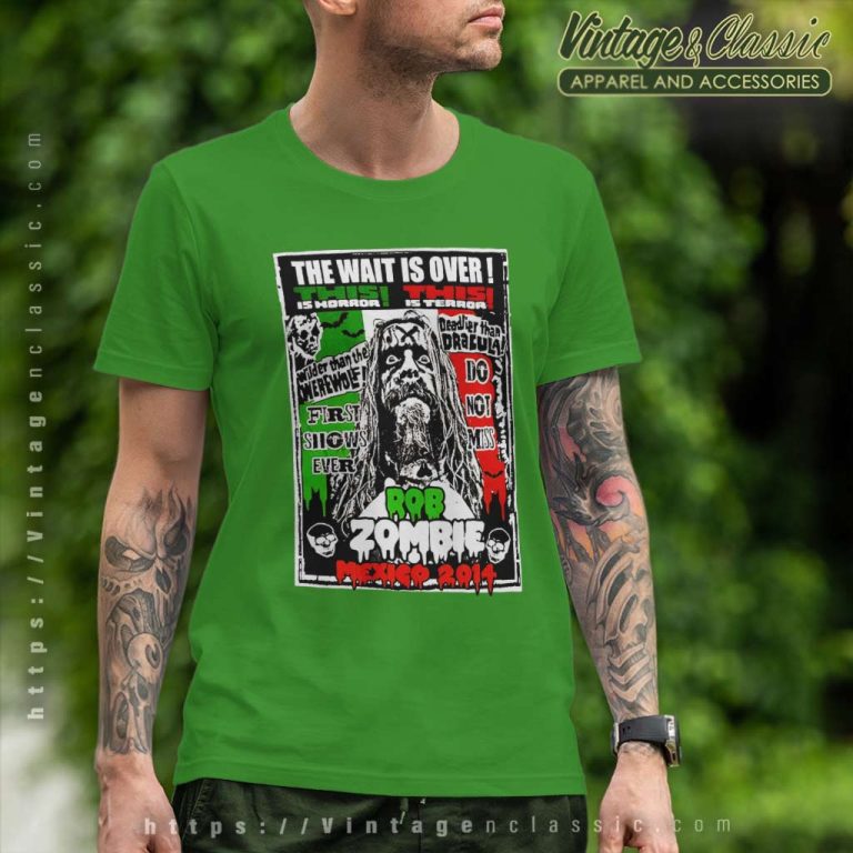 Rob Zombie Shirt Mexico 2014 Tour T Shirt Rob Zombie Shirt Mexico 2014 Tour T Shirt