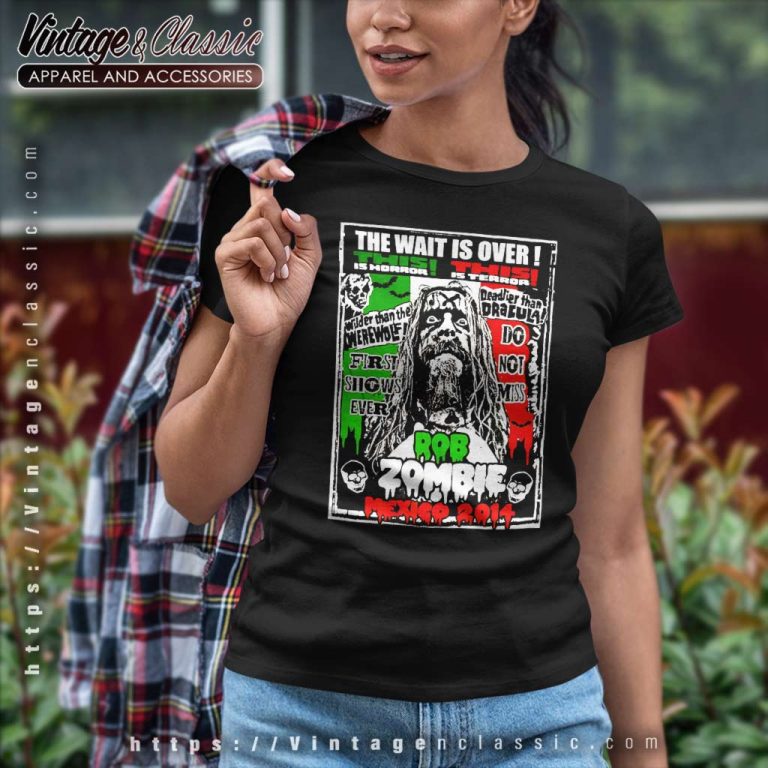Rob Zombie Shirt Mexico 2014 Tour Women TShirt Rob Zombie Shirt Mexico 2014 Tour Women TShirt