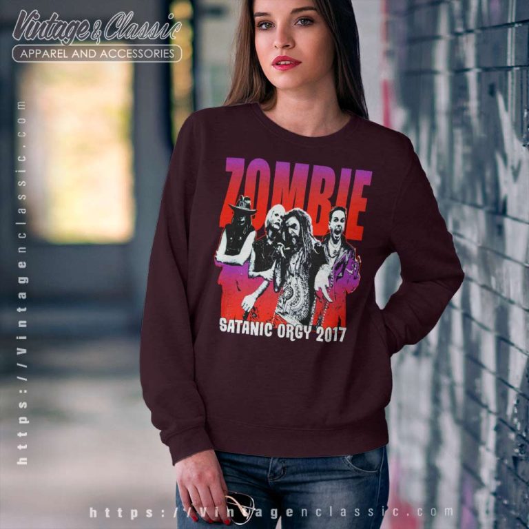 Rob Zombie Shirt Satanic Orgy 2017 Sweatshirt Rob Zombie Shirt Satanic Orgy 2017 Sweatshirt