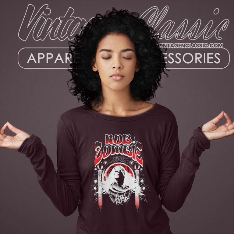 Rob Zombie Shirt Sheri Crystal Ball Long Sleeve Tee Rob Zombie Shirt Sheri Crystal Ball Long Sleeve Tee