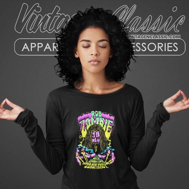 Rob Zombie Shirt The Lunar Injection Kool Long Sleeve Tee Rob Zombie Shirt The Lunar Injection Kool Long Sleeve Tee