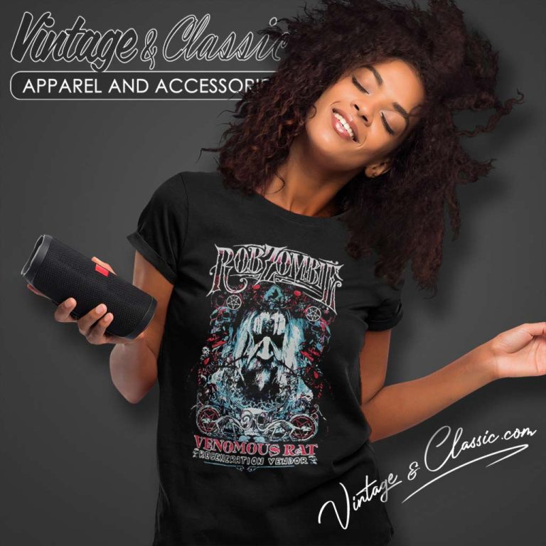 Rob Zombie Shirt Venomous Rat Regeneration Vendor Women TShirt Rob Zombie Shirt Venomous Rat Regeneration Vendor Women TShirt