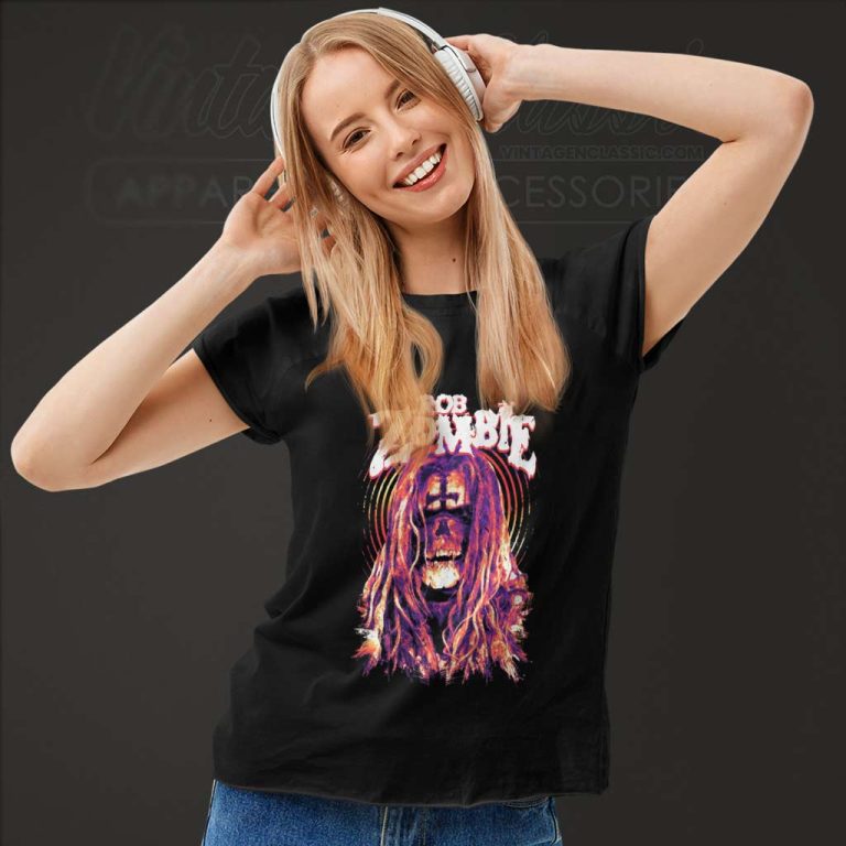 Rob Zombie Skull Hypnosis Women TShirt Rob Zombie Skull Hypnosis Women TShirt