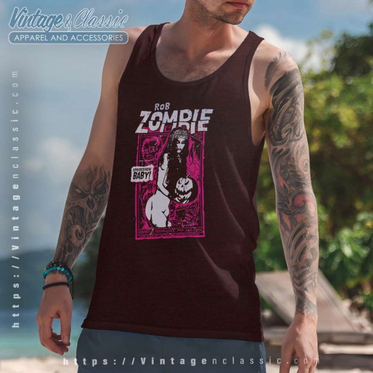 Rob Zombie Spookshow Tank Top Racerback Rob Zombie Spookshow Tank Top Racerback