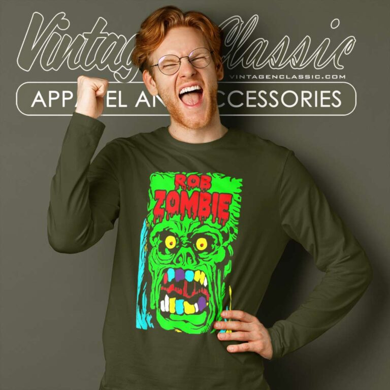Rob Zombie Ugly Face Long Sleeve Tee Rob Zombie Ugly Face Long Sleeve Tee