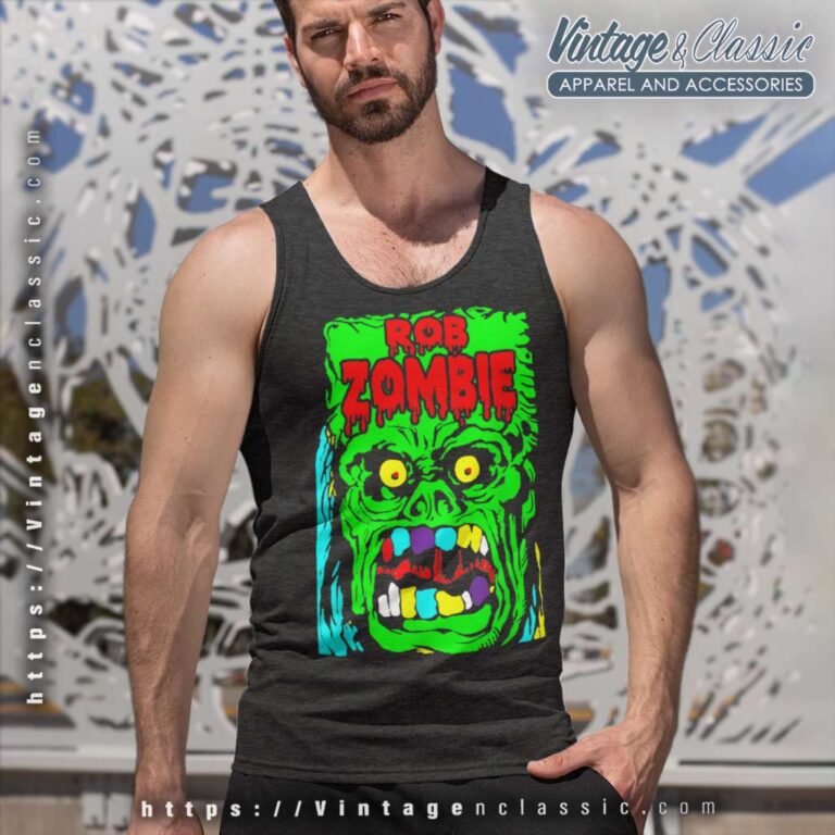 Rob Zombie Ugly Face Tank Top Racerback Rob Zombie Ugly Face Tank Top Racerback