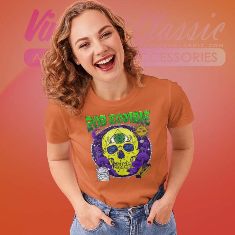 Rob Zombie Unknown Worlds Women TShirt Rob Zombie Unknown Worlds Women TShirt