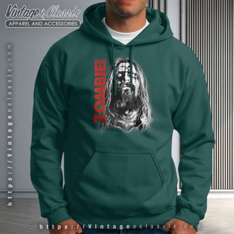 Rob Zombie Unmasked Face Hoodie Rob Zombie Unmasked Face Hoodie