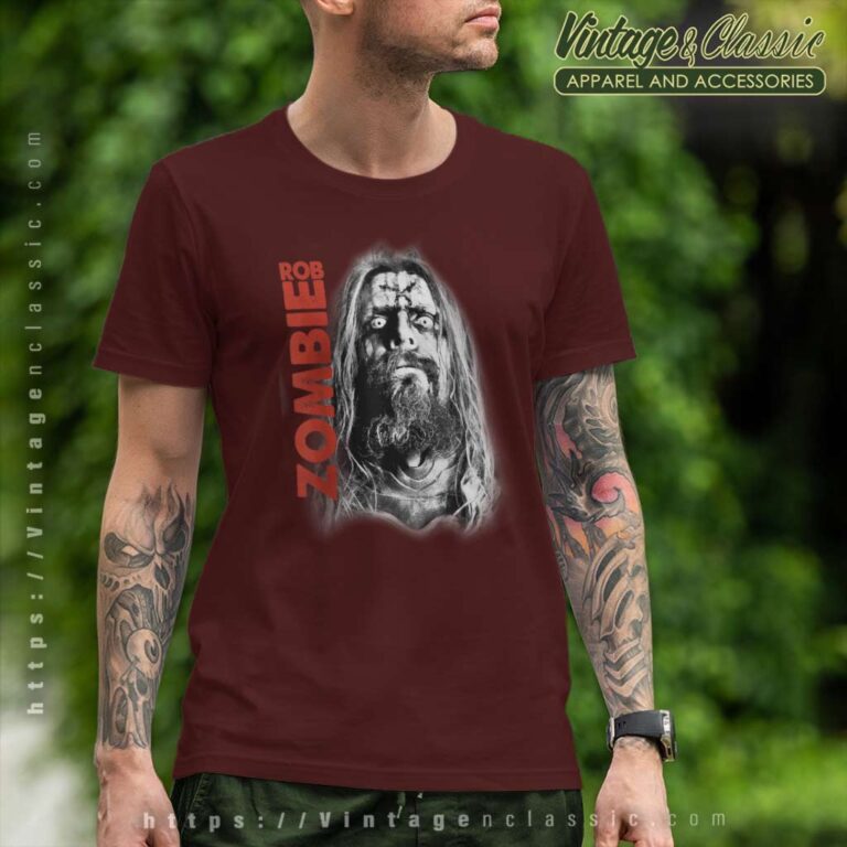 Rob Zombie Unmasked Face T Shirt Rob Zombie Unmasked Face T Shirt