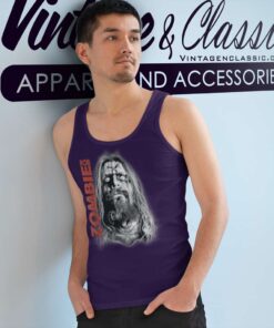Rob Zombie Unmasked Face Tank Top Racerback
