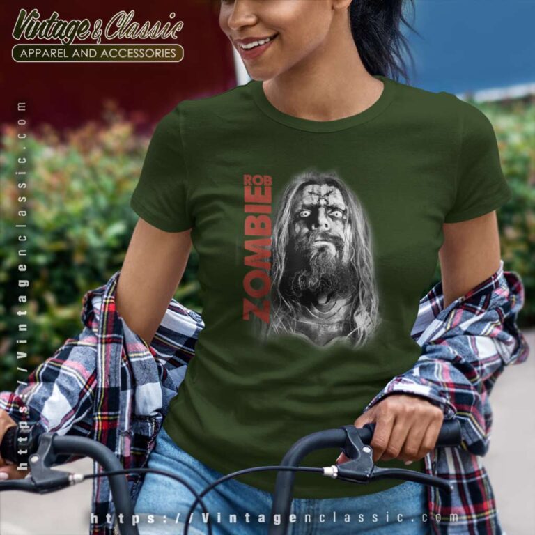 Rob Zombie Unmasked Face Women TShirt Rob Zombie Unmasked Face Women TShirt