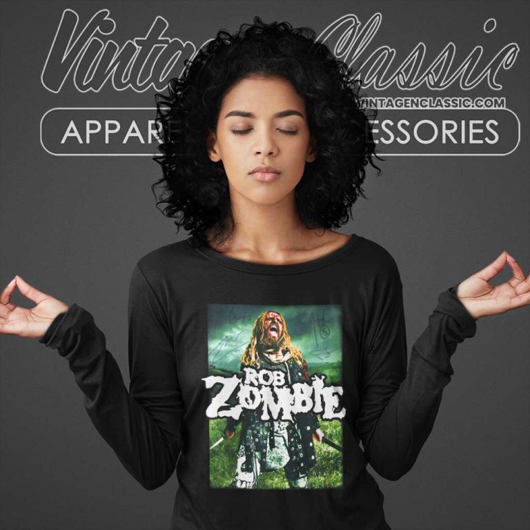 Rob Zombie Warrior Hell Long Sleeve Tee Rob Zombie Warrior Hell Long Sleeve Tee