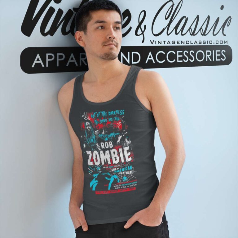 Rob Zombie Zombie Call Tank Top Racerback Rob Zombie Zombie Call Tank Top Racerback