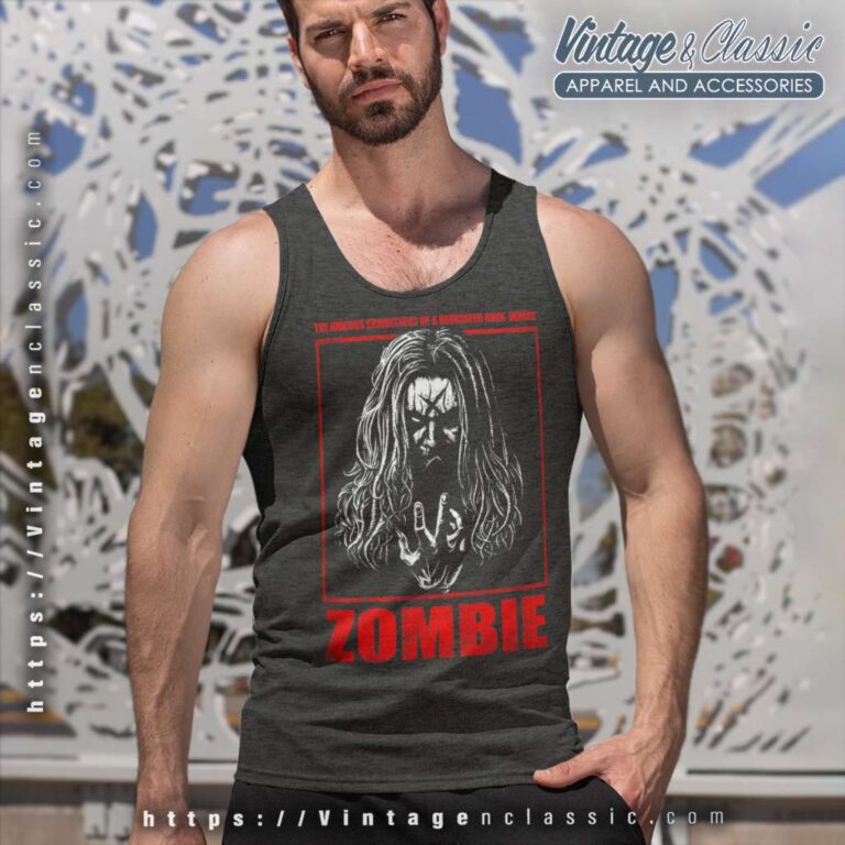 Rob Zombie Zombie Tribute Tank Top Racerback Rob Zombie Zombie Tribute Tank Top Racerback