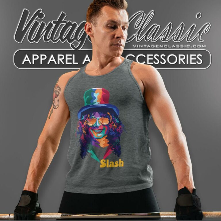 Rock Band Guns N Roses Slash Tank Top Racerback Rock Band Guns N Roses Slash Tank Top Racerback