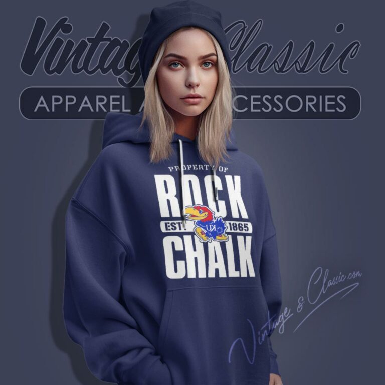 Rock Chalk Jayhawk University Of Kansas Hoodie Rock Chalk Jayhawk University Of Kansas Hoodie