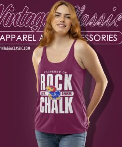 Rock Chalk Jayhawk University Of Kansas Shirt 4 Rock Chalk Jayhawk University Of Kansas Tank Top Racerback