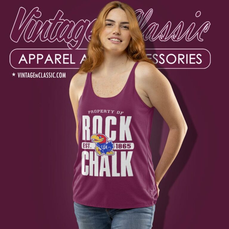 Rock Chalk Jayhawk University Of Kansas Tank Top Racerback Rock Chalk Jayhawk University Of Kansas Tank Top Racerback