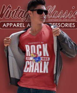 Rock Chalk Jayhawk University Of Kansas Shirt 5 Rock Chalk Jayhawk University Of Kansas V Neck TShirt