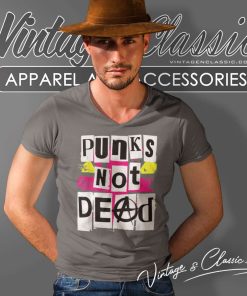 Rock Fans Punks Not Dead V Neck TShirt