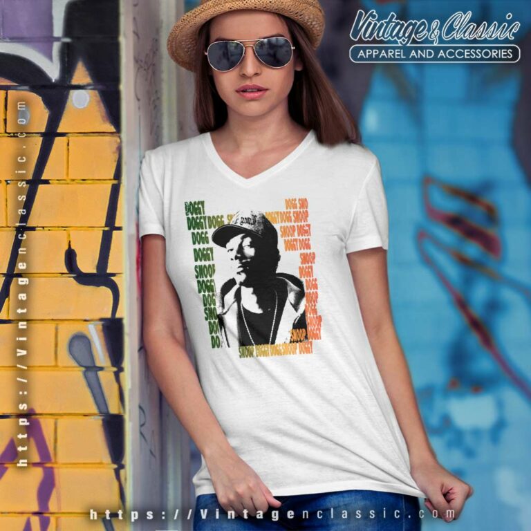 Snoop Dogg Graphic V Neck TShirt Snoop Dogg Graphic V Neck TShirt