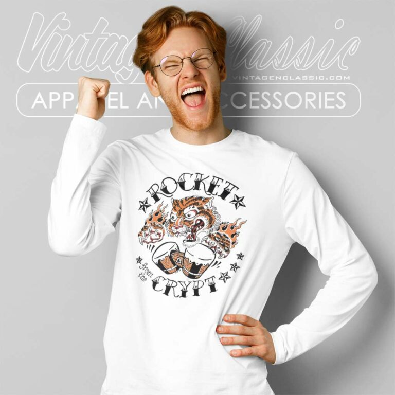 Rocket From The Crypt Tiger Halloween Long Sleeve Tee Rocket From The Crypt Tiger Halloween Long Sleeve Tee