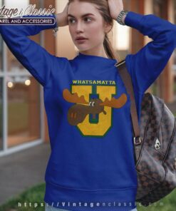 Rocky And Bullwinkle Shirt Whatsamatta University Cartoon Sweatshirt