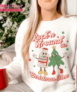 Rock’n Around Christmas Tree Nurse, Nurse Christmas Shirt