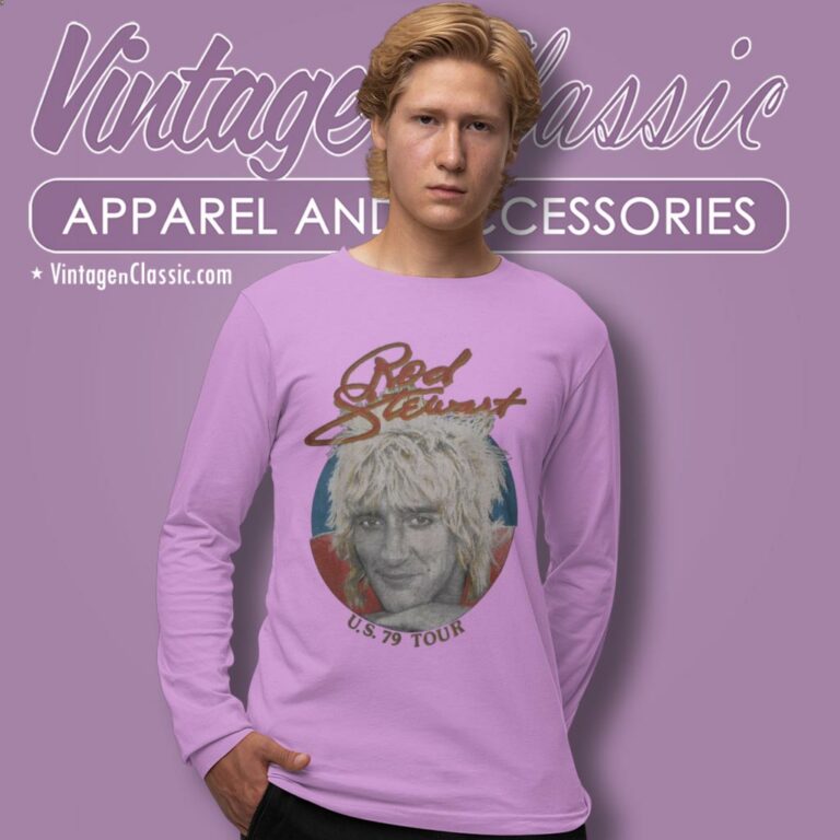 Rod Stewart 1979 Tour Long Sleeve Tee Rod Stewart 1979 Tour Long Sleeve Tee