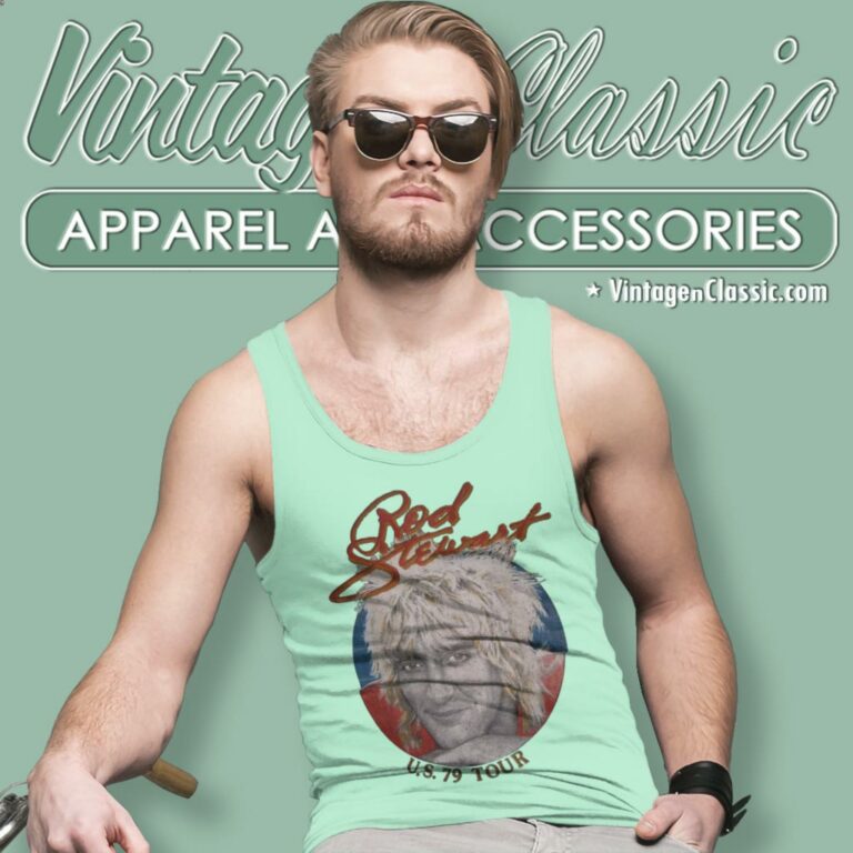 Rod Stewart 1979 Tour Tank Top Racerback Rod Stewart 1979 Tour Tank Top Racerback