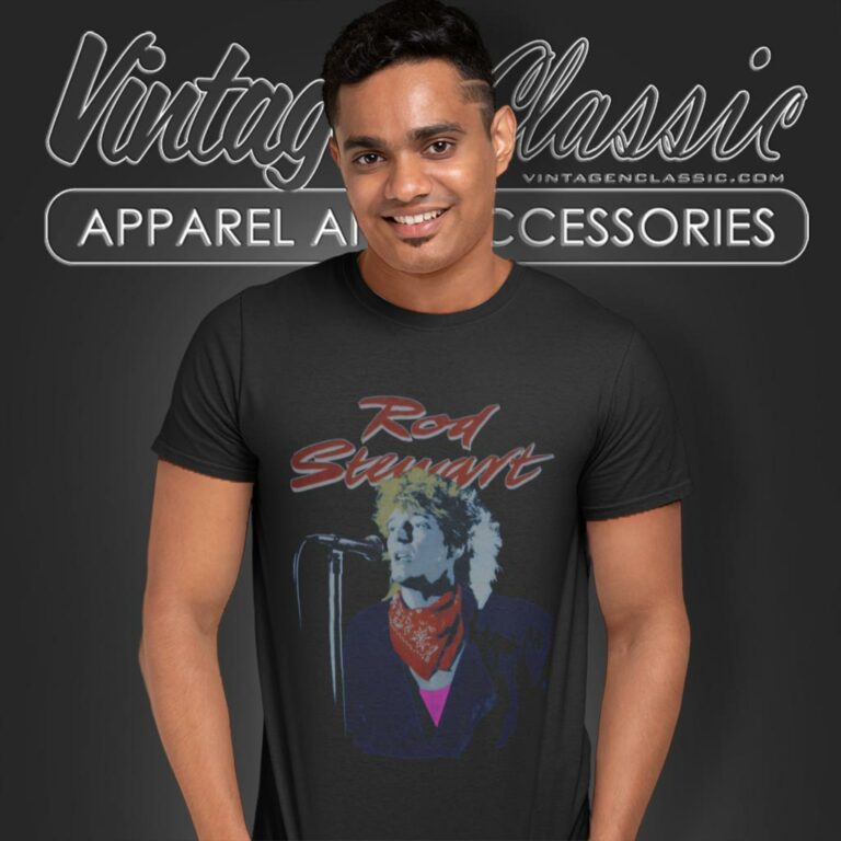 Rod Stewart 1984 Tour T Shirt Rod Stewart 1984 Tour T Shirt