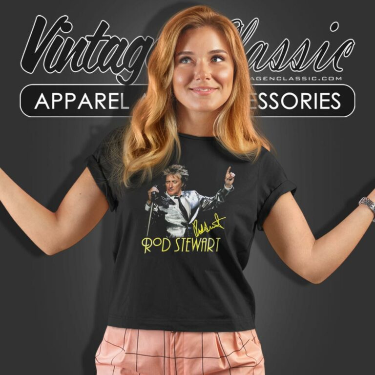 Rod Stewart 2024 Tour Women T Shirt 1 Rod Stewart 2024 Tour Women T Shirt 1