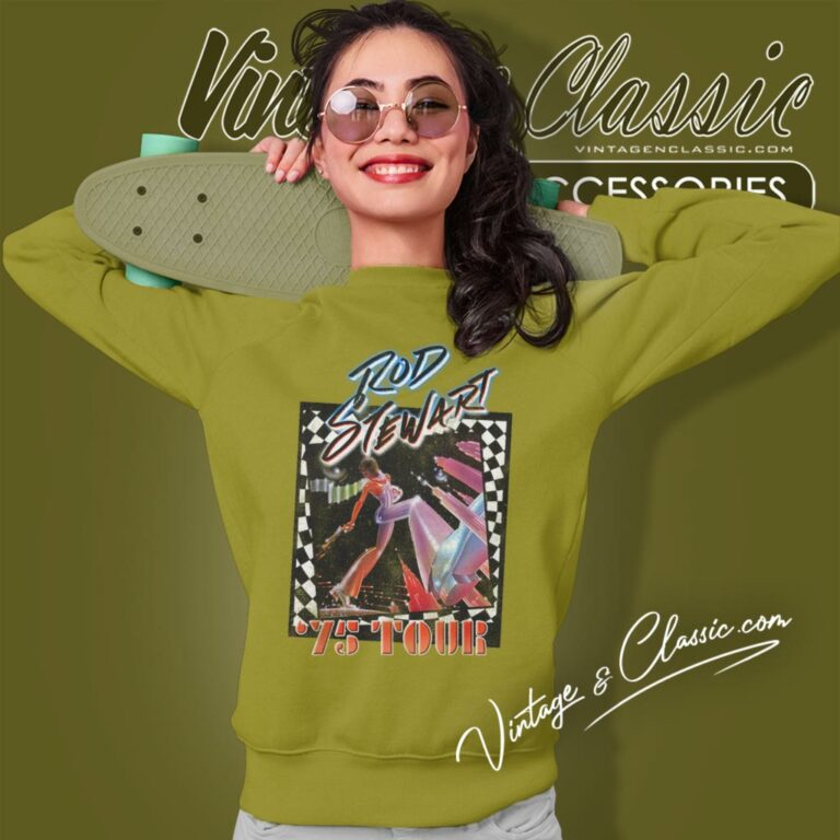 Rod Stewart 75 Tour Retro Sweatshirt Rod Stewart 75 Tour Retro Sweatshirt