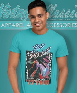Rod Stewart 75 Tour Retro T Shirt