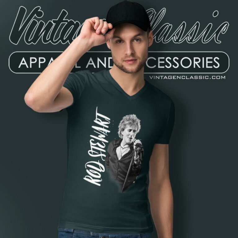 Rod Stewart Admat V Neck TShirt Rod Stewart Admat V Neck TShirt