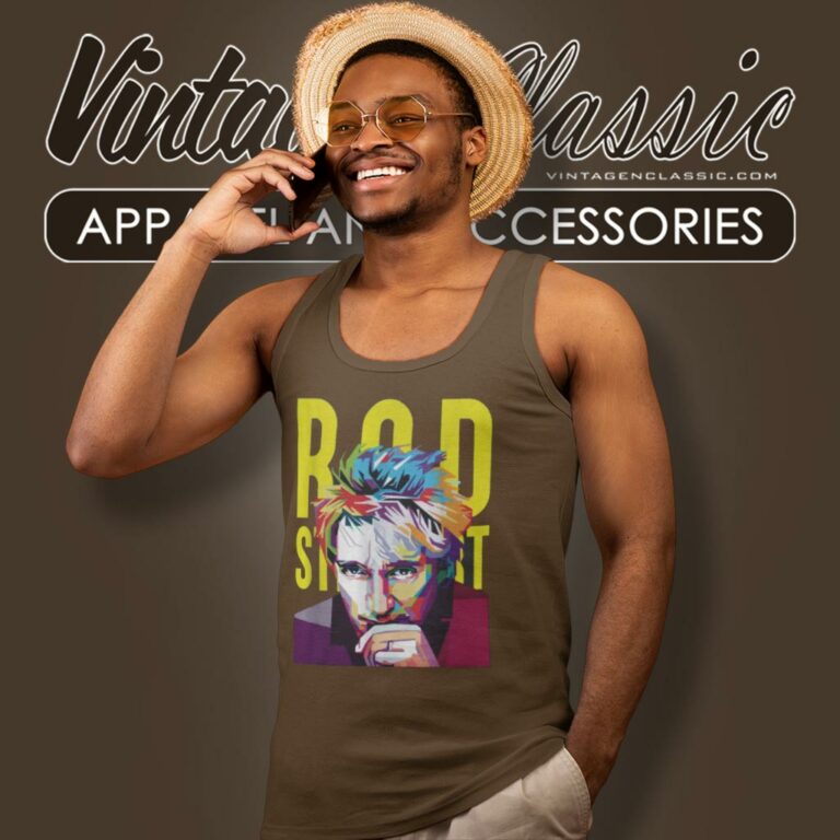 Rod Stewart Blondes Art Tank Top Racerback Rod Stewart Blondes Art Tank Top Racerback