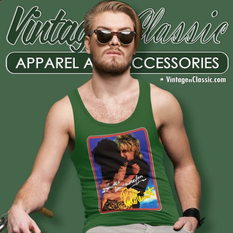 Rod Stewart Blondes Have More Fun Tank Top Racerback Rod Stewart Blondes Have More Fun Tank Top Racerback