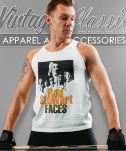 Rod Stewart Faces Tour Shirt 4 Rod Stewart Faces Tour Tank Top Racerback