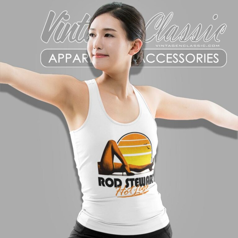 Rod Stewart Hot Legs Tour Tank Top Racerback Rod Stewart Hot Legs Tour Tank Top Racerback