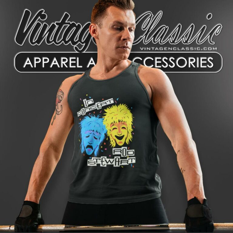 Rod Stewart In Concert Tank Top Racerback Rod Stewart In Concert Tank Top Racerback