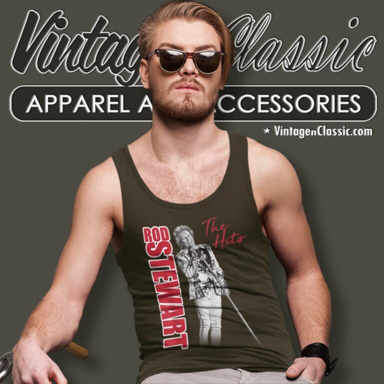 Rod Stewart Las Vegas Photo Tank Top Racerback Rod Stewart Las Vegas Photo Tank Top Racerback